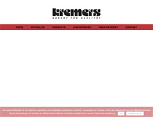 Tablet Screenshot of kremers-wurst.de